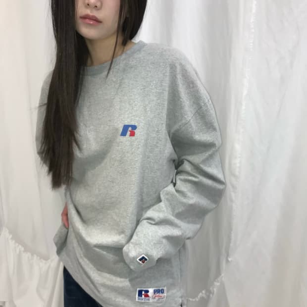 Russell Athletic 그레이 티셔츠 