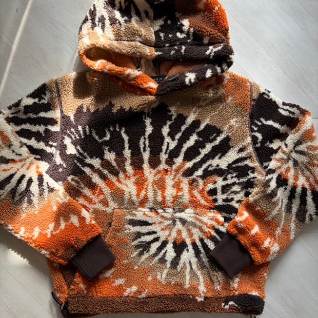 Amiri tie dye fleece hoodie