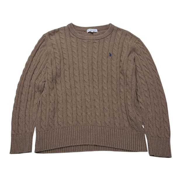U.S. Polo Assn. 케이블 니트 스웨터 2XL