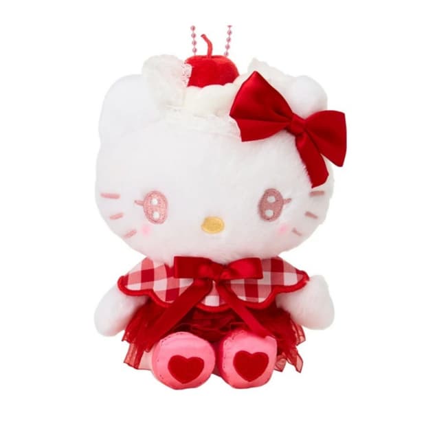 산리오 헬로키티 체리 휘핑크림 키링