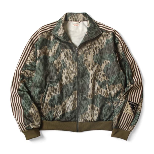 캐피탈 레인 카모 져지 트랙 자켓 그린 베이지 -4size