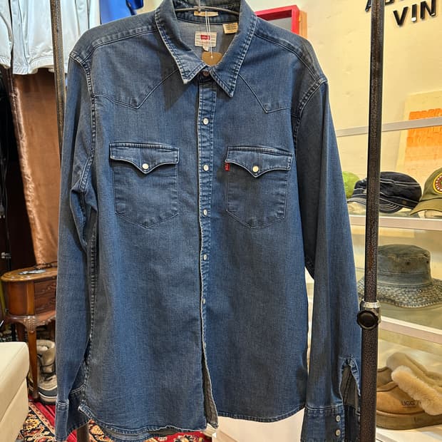 리바이스 클래식 웨스턴 데님 셔츠 L