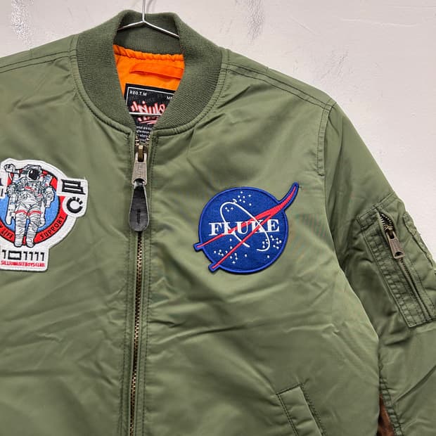 플루크 스페이스맨 와펜 ma-1 항공점퍼