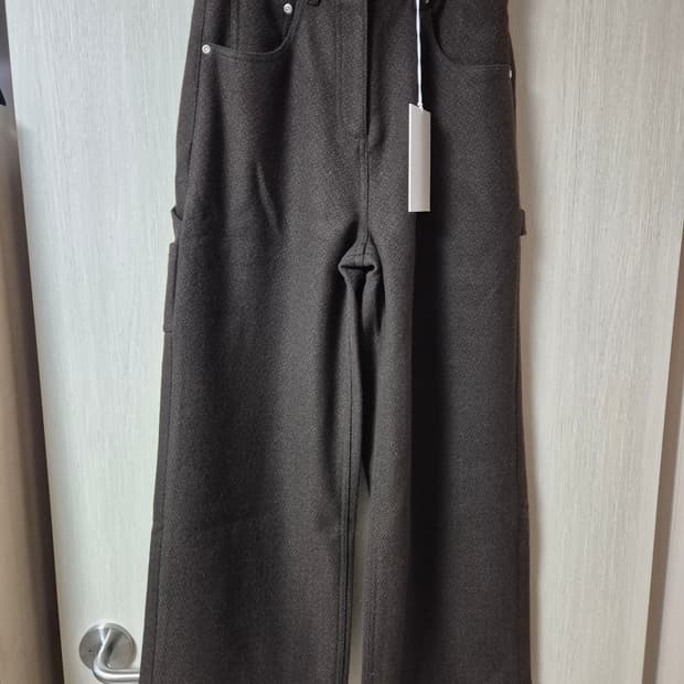 (새제품) 마이스 mais 와이드 울 팬츠 브라운 1