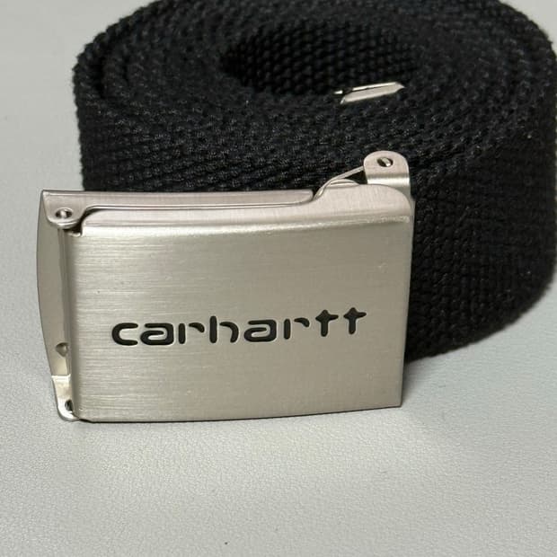 칼하트 WIP 클립 벨트 크롬 블랙