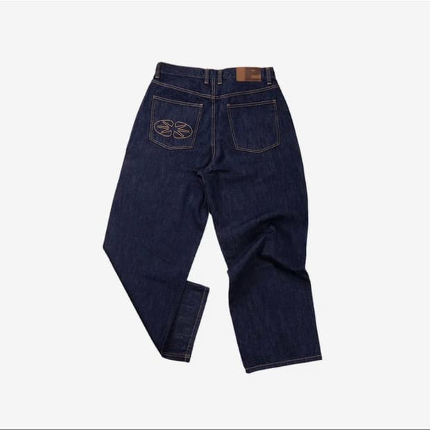 ERTR relaxed raw denim pants (indigo)