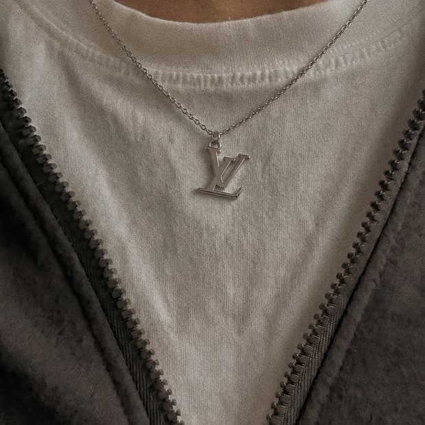 루이비통 정품 빈티지 목걸이 업사이클링 써지컬 남자 커플