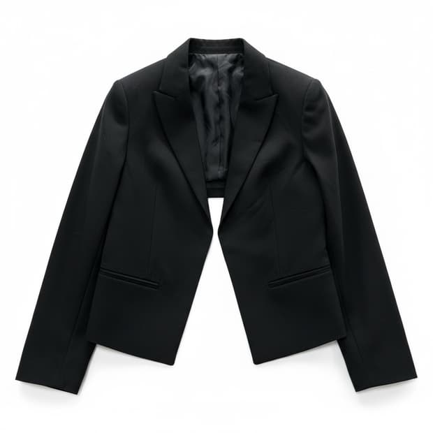 COS 블랙 크롭 자켓 EUR 34