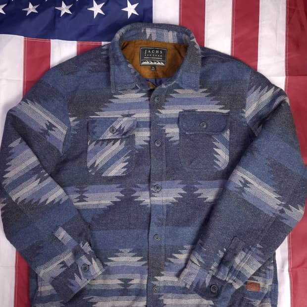 새제품 JACHS 아즈텍 나바호 패턴 셔츠 자켓