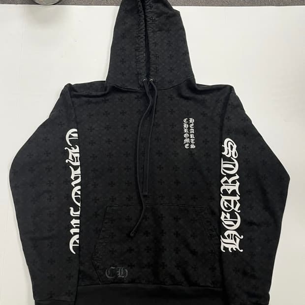 크롬하츠 플러스 크로스 모노그램 홀스슈 프린팅 후드 M