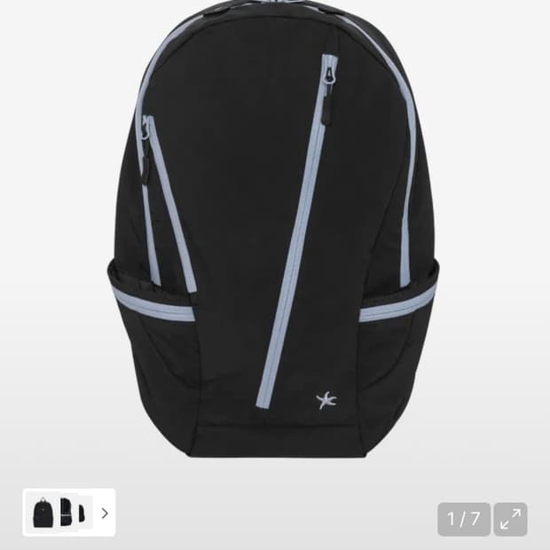 더콜디스트모먼트 백팩 TCM nylon zip-line backpack
