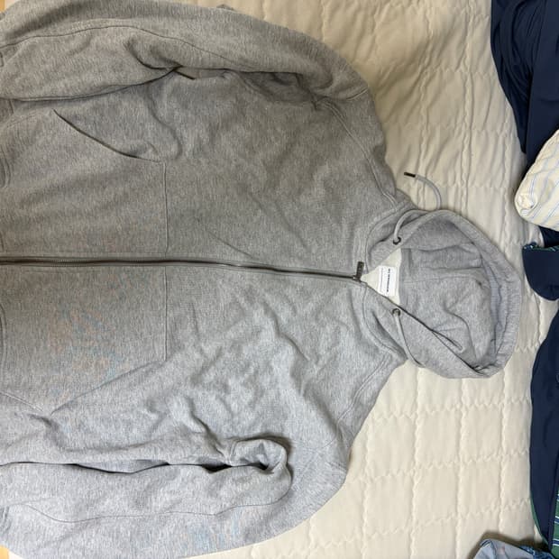 디미트리블랙 ASI 포시즌 에센셜 후드 집업_스웻 멜란지 2(L) 팝니다