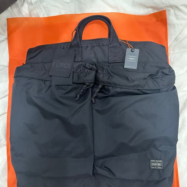 포터 요시다 투웨이 헬멧 2Way Helmet 나일론 쉘 토트백 블랙 8