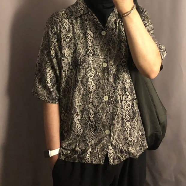 니들스 파이톤 카바나 셔츠