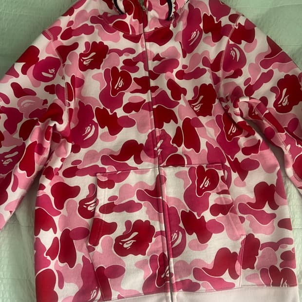 베이프 abc 카모 핑크 후드집업 양도해요