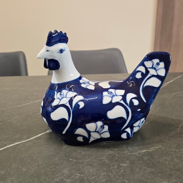 Gallo Design 핸드페인트 닭 도자기 장식품