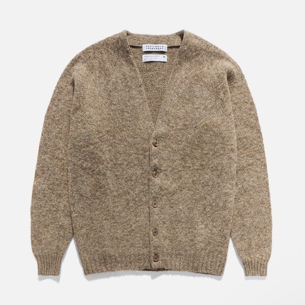 이스트로그 X 할리오브스코틀랜드 가디건 머쉬룸 L