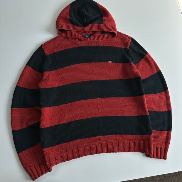Polo Jeans 폴로 진스 RL성조기 단가리 스웨터 후드니트