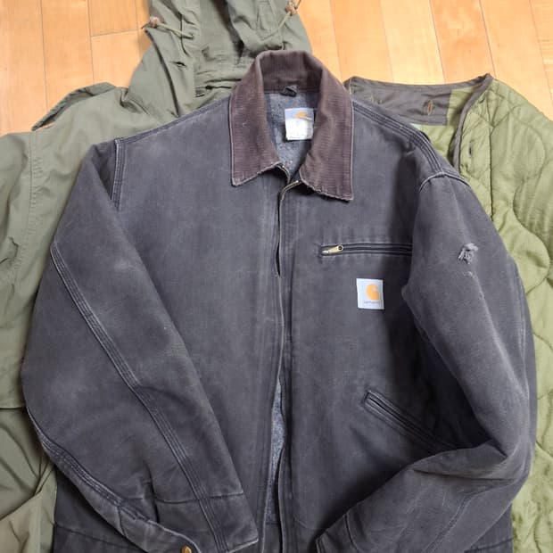 [46]칼하트 US 디트로이트 자켓 J01 BLK