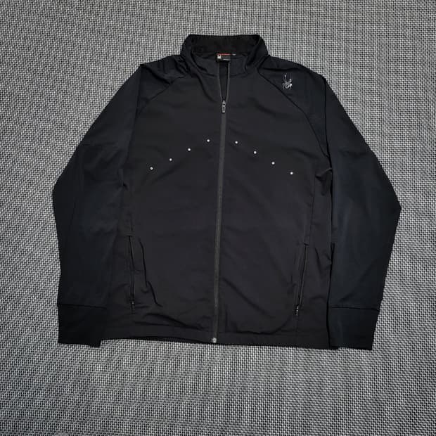 스파이더 기능성 러닝 집업 블랙 (2XL)