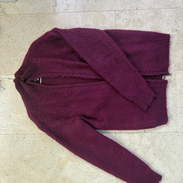 니들스 모헤어 가디건 집업