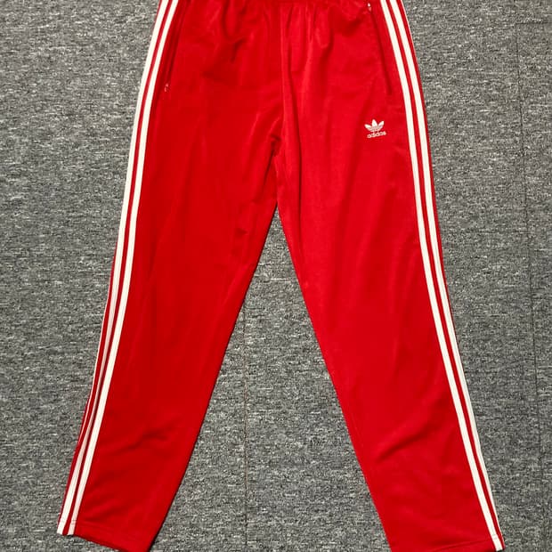 아디다스 파이어버드 트랙 팬츠 레드 XL