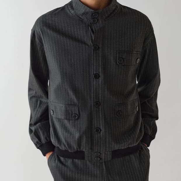 [XS,M,L]기마구아스 Daniel 다니엘 스트라이프 자켓/차콜