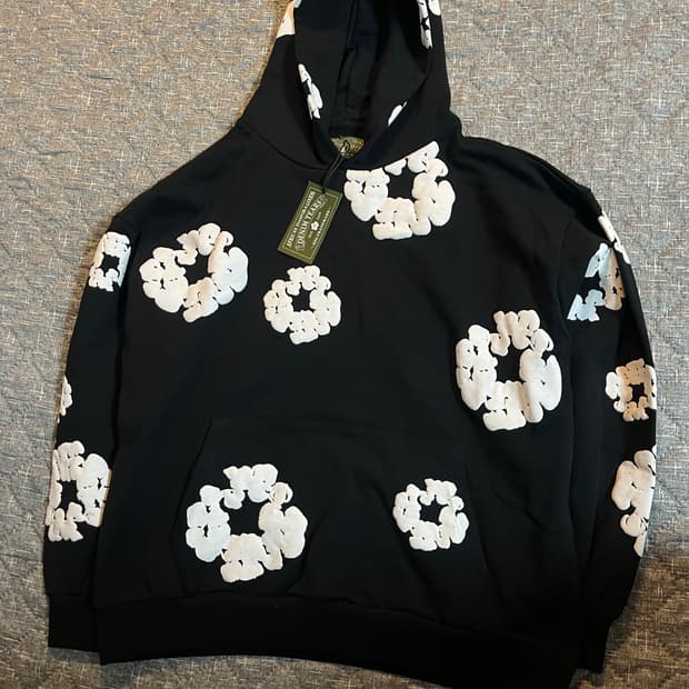 데님티어스 후드티 블랙 L 새상품