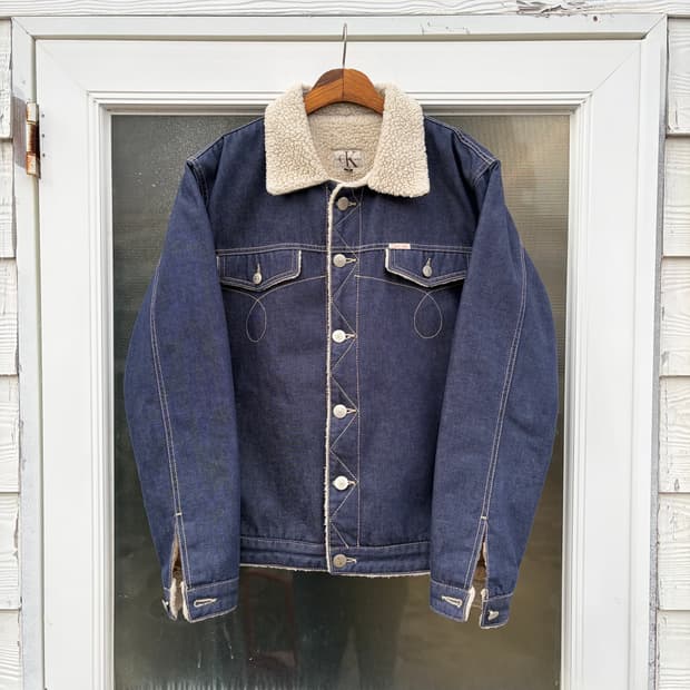 켈빈클라인 빈티지 쉐르파 데님자켓 XL