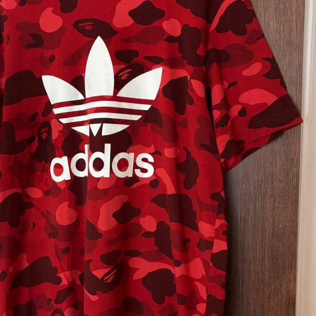 베이프X아디다스 콜라보 티셔츠