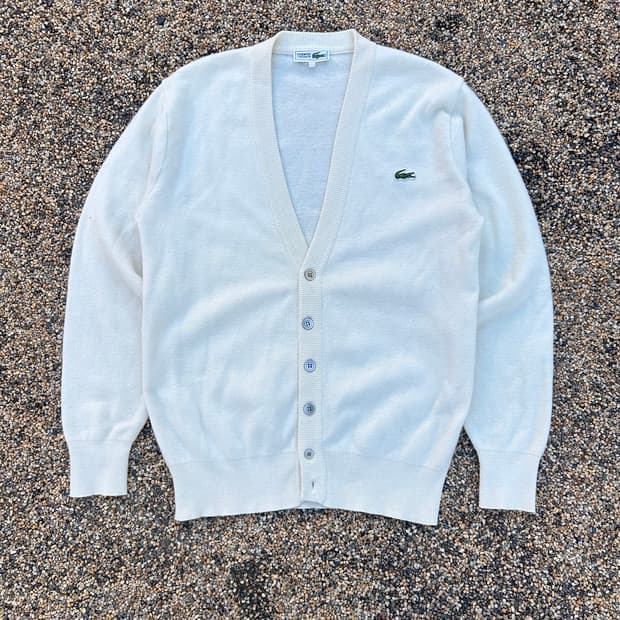 라코스테(LACOSTE) CHEMISE 옐로우 가디건