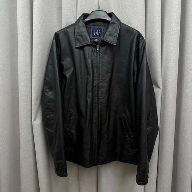 90s 올드갭 레더자켓 L