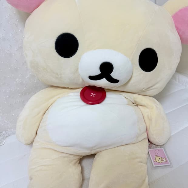 새상품급 일본 코리락쿠마 특대 초대형 인형 90cm 리락쿠마 산엑스