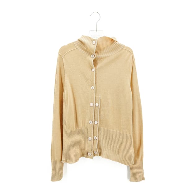 빈티지 딥 아이보리 버튼 가디건
