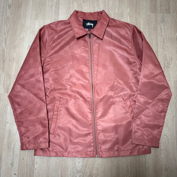 스투시 인터내셔널 체커보드 코치자켓 M/95 