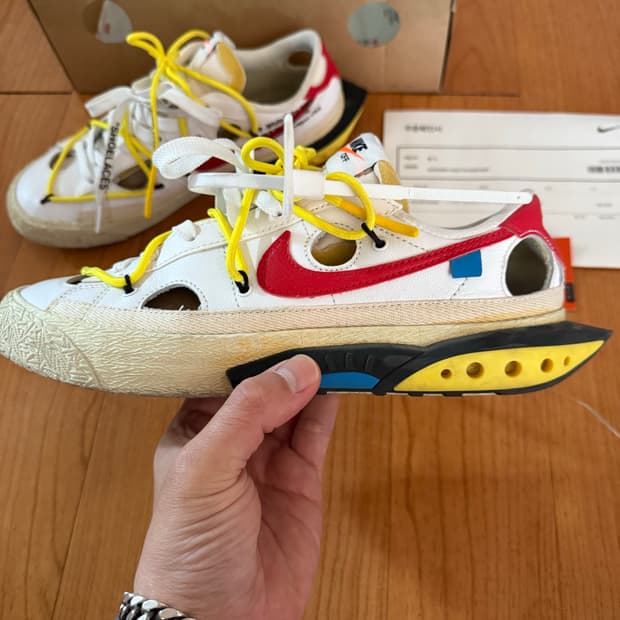 나이키 x 오프화이트 블레이저 로우 77