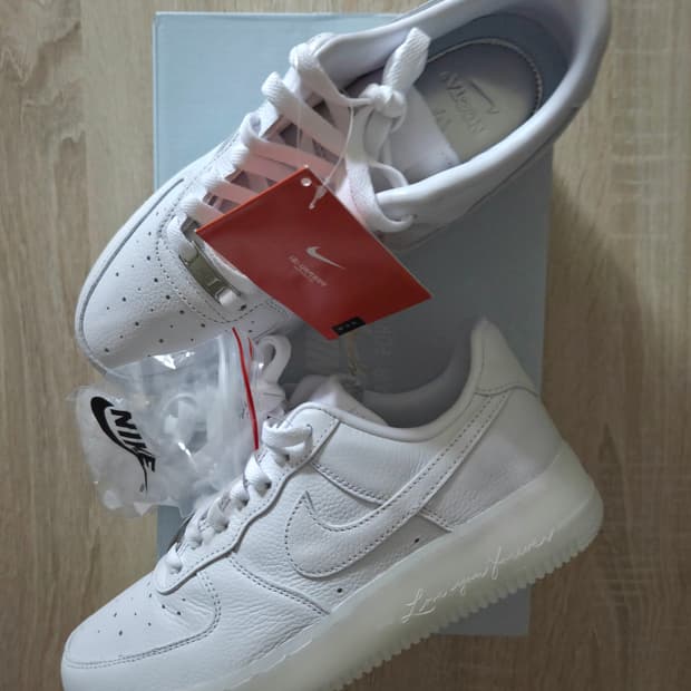 [245]나이키 녹타 에어포스1 서티파이드 러버보이 화이트 코발트 틴트