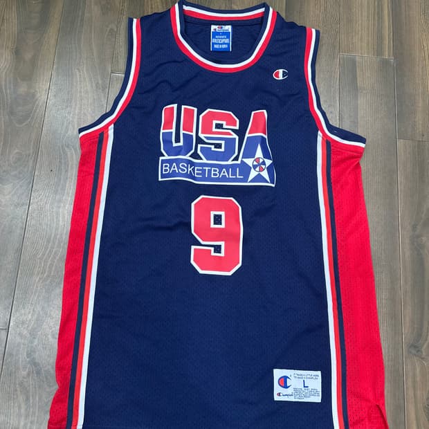 90s 챔피온 USA 네셔널팀 마이클조던 L