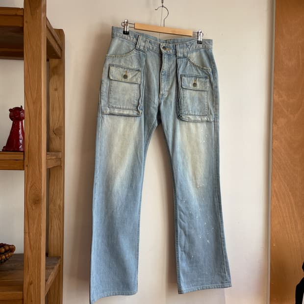 엔헐리우드 X 리 부쉬 포켓 플레어 데님 팬츠 (33inch)