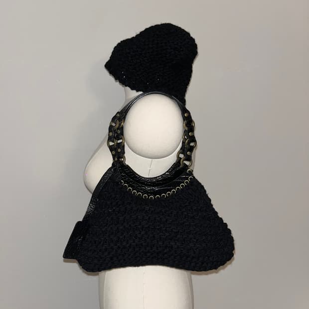 📦 MCM Knit Shoulder Bag