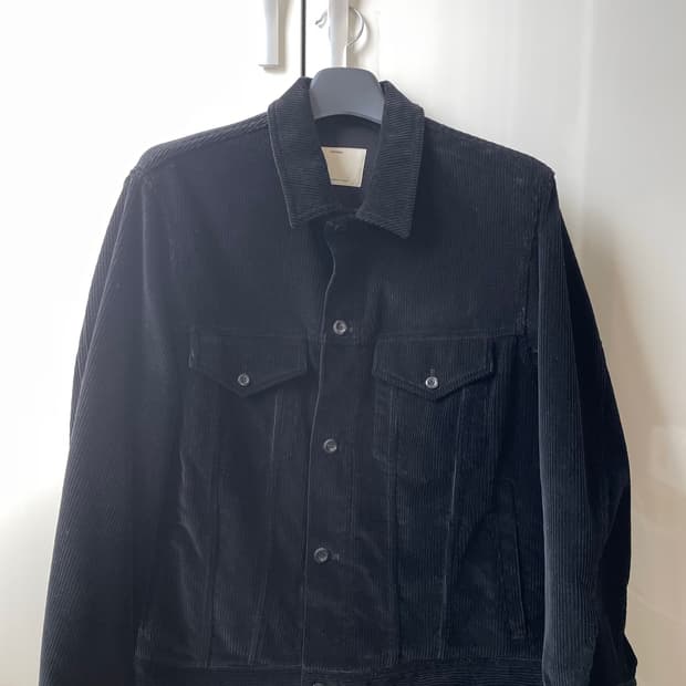 (2) 포터리 코듀로이 트러커 자켓 블랙