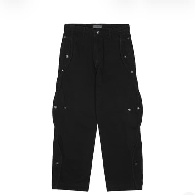 산산기어 코튼 웨이브 팬츠 블랙(1사이즈)