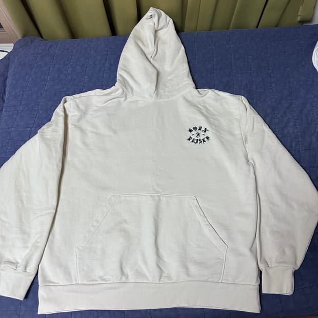 Born x Raised 로고 자수 후드티