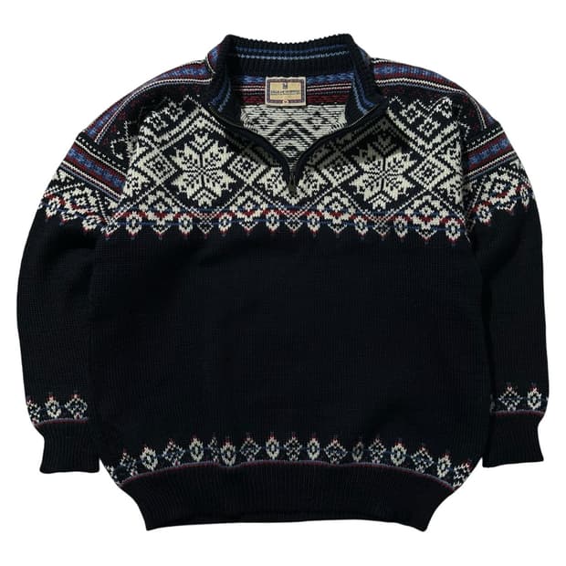 Dale of Norway 노르딕 패턴 하프집업 니트