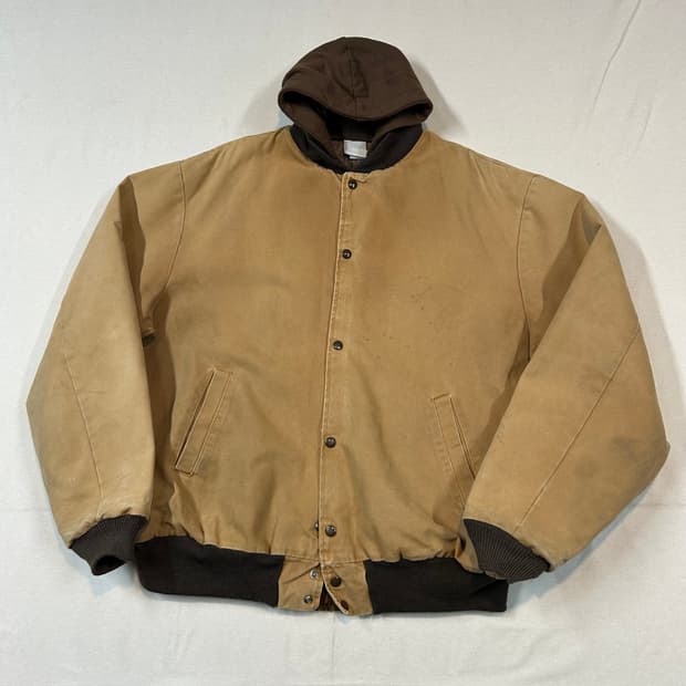 XXXL) MULESKINS USA 덕 캔버스 봄버 후드 자켓