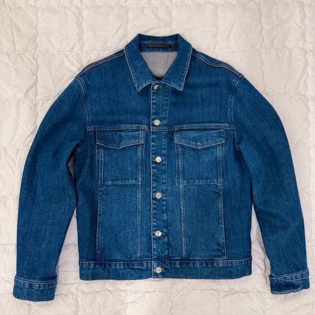 띠어리 데님 트러커 블루