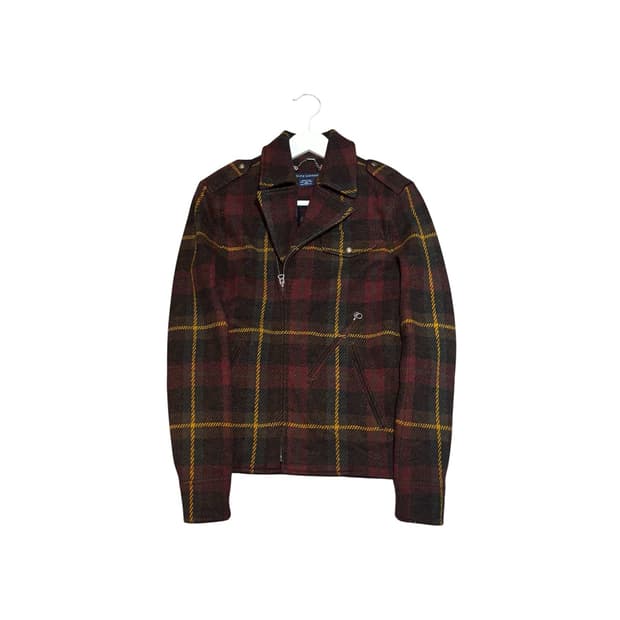 폴로 랄프로렌 여성 빈티지 체크 자켓 울100% S사이즈