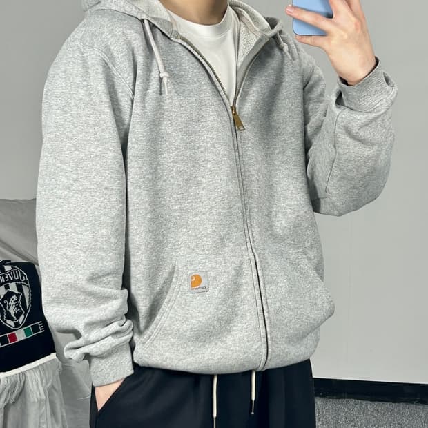 칼하트 오리지널핏 그레이 후드집업 M 