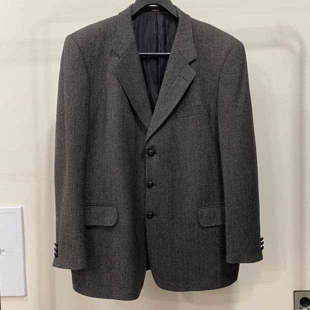 닥스 헤링본 울 캐시미어 블레이저