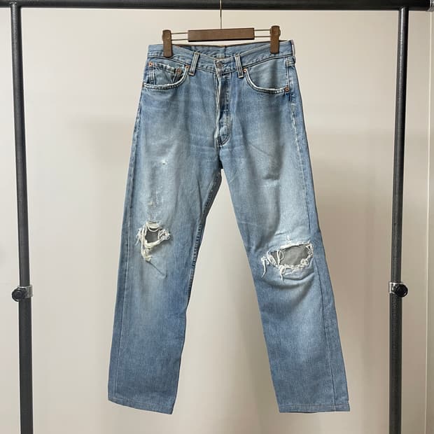 (30) Levis501 리바이스501 usa 디스트로이드 데님팬츠